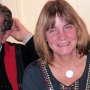 Leslie Donnison with Magic in background